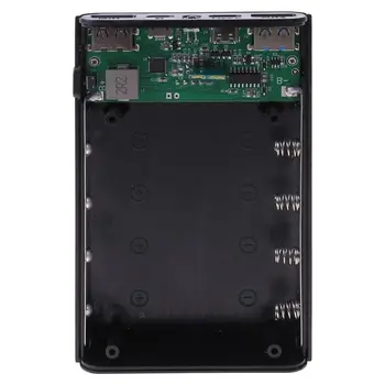 QC3. 0 Çift USB Tip-C PD 4x18650 Pil DIY Güç Bankası Kutusu Kasa led ışık Hızlı Şarj Güç Adaptörü cep tablet telefon 1