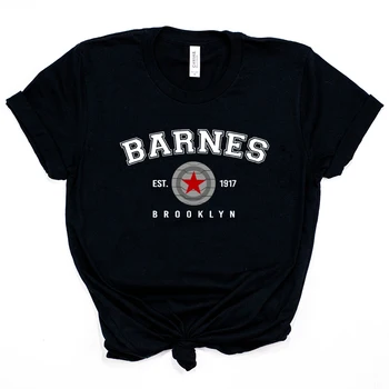 Vintage Barnes 1917 Unisex T-Shirt Bucky Barnes Gömlek Sebastian Stan Kadın Tişörtleri Harajuku Grafik Tees Yaz Casual Tops