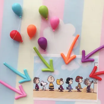 Buzdolabı Dekorasyon Hediye Mutfak İçin Sevimli Balon Ok Beyaz Tahta Mesaj Ev Dekor buzdolabı mıknatısı Sticker Posteri Anime
