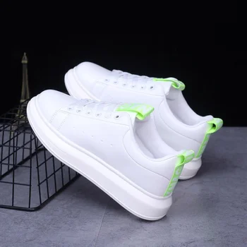 Yeni Moda Unisex En Kaliteli Siyah Beyaz Yeşil Sneakers Nefes Kadın Erkek Kaykay Ayakkabı Boyutu 35-44 3