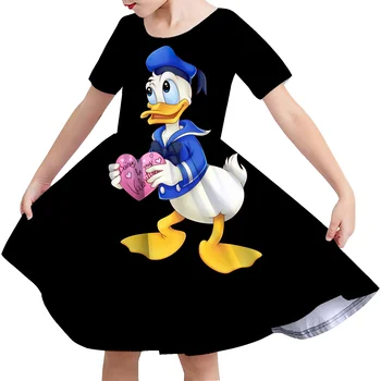 Papatya Ördek Disney marka kız etek kısa kollu yaz yeni çocuk giyim kız çocuk elbisesi 0