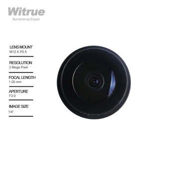 Witrue Balıkgözü güvenlik kamerası Lens HD 3MP 1.05 mm 1/4