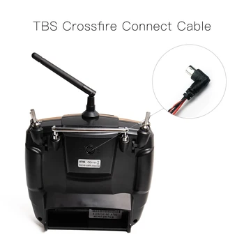 Radyolink TBS Crossfire Bağlantı Kablosu Yarış Drone için AT9S Pro 12CH RC Verici Denetleyici