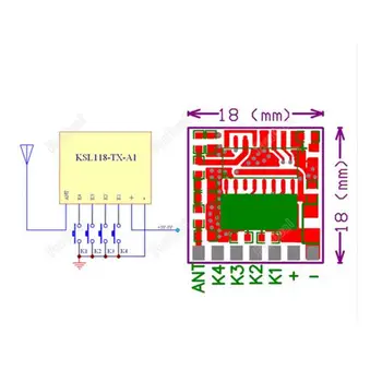 QIACHIP 433 MHz kablosuz uzaktan kumanda anahtarı RF modülü 1527 çözme 4 CH alıcı + verici ıçin ışıkları denetleyici DIY kiti