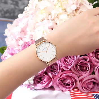 Hannah Martin Lüks Marka quartz saat Hayat Su Geçirmez Kadın İzle Moda Kadınlar Klasik Basit Tasarım Saat Hediyeler Reloj Mujer 2