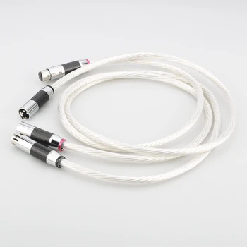 Çift 7K FED saf bakır, Gümüş, Karbon fibert XLR fiş ile Ses ayarı Kablo üzerinden kontrol XLR Kablo Kaplama 2