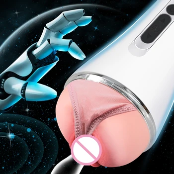 Vajina Anal Masturbators Erkekler için Otomatik Emmek Ses Titreşim mastürbasyon kupası Gerçek Pussy Orgazm Cinsel Makinesi Yetişkin Seks Oyuncak Mağazası 1