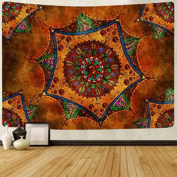 Simsant Bohemian Goblen Renkli Tüyler Galaxy Gökyüzü Sanat Duvar Asılı Halılar Oturma Odası Ev Dekor için Afiş