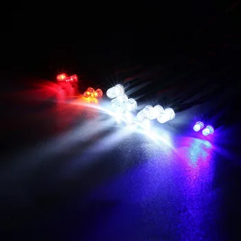 12 Ultra LED yanıp sönen parlak ışık Strobe lambaları kitleri sistemi için 1/10 1/8 RC Drift HSP TAMIYA CC01 4WD eksenel SCX10 RC Araba Kamyon 5