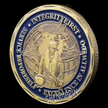 ABD Hava Kuvvetleri Savaş Pilotu hatıra parası Başmelek ST Michael Mücadelesi Coin Havacılık Onur Madalya Paraları Koleksiyon