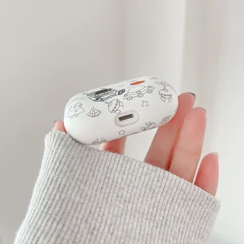 Yumuşak PC kulaklık kutusu Apple Airpods İçin 1 2 pro Sevimli Karikatür Shiba Inu kristal sticker Kulaklık Airpods Durumda pro