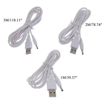 D0UA 1m / 2m / 3m 5V Güç Kablosu USB 3.5 mm x 1.35 mm Varil adaptör jak Konektörü şarj kablosu Fişi Desteklemiyor 12 Voltaj