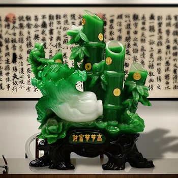 Servet Bambu Dekorasyon Yaratıcı Yeşim Lahana El Sanatları Oturma Odası TV Dolabı Çin Şarap Dolabı Süslemeleri