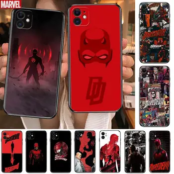 Daredevil Marvel anime Telefon Kılıfları iphone 13 Pro Max durumda 12 11 Pro Max 8 artı 7 artı 6S XR X XS 6 mini se cep