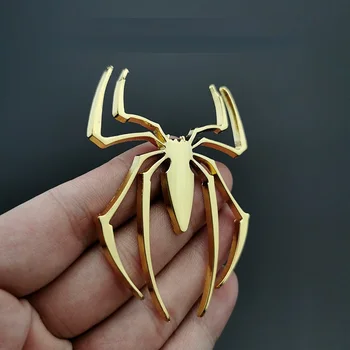 Marvel 3D Örümcek Adam Araba Çıkartmaları Metal Aksesuarları Dekorasyon Rozeti Amblemi Çıkartmalar Oyuncaklar Erkek Kadın doğum günü hediyesi 3