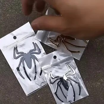 Marvel 3D Örümcek Adam Araba Çıkartmaları Metal Aksesuarları Dekorasyon Rozeti Amblemi Çıkartmalar Oyuncaklar Erkek Kadın doğum günü hediyesi 4