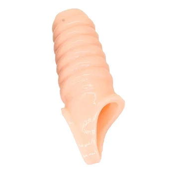 Penis Prezervatif Genişletici Cockring Gecikme Boşalma Kullanımlık Dick Kollu Glans Kapak Büyütme Seks Oyuncakları Erkekler İçin İffet Seks Shop 1