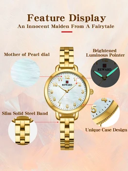 Yeni 2022 ÖDÜL Moda kol saati Kadınlar için Moda Lüks quartz saat Ucuz Yüksek Kaliteli kol saati es Hediye 1