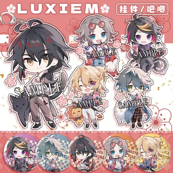 Anime Luxiem Vox Akuma Mysta Rias Shu Sakura Serisi Akrilik Anahtarlık Kolye Oyuncak Anahtarlık Cosplay Rozeti Broş Pins Oyuncak Hediye 0