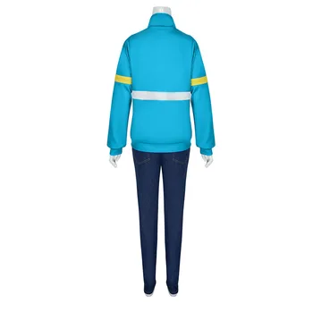 Stranger Şeyler Sezon 4 Max Mayfield Cosplay Kostümleri Mavi Kazak Ceket Kot Ekose tişört Kıyafet Cehennem Ateşi Kulübü Üniforma Takım Elbise 2