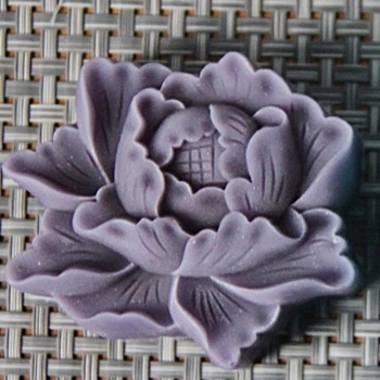 Silikon kalıp 2D Çiçek şekli sabun kalıp DIY Zanaat El Yapımı Silikon sabun kalıbı Çiçek şakayık sabun yapımı silika jel kalıpları 0