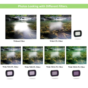 CPL Filtre DJI Osmo Cep 2 Kamera Lens filtre kiti ND4PL/ND8PL/ND16PL/ND32PL Filtreler Seti DJI OSMO Cep 2 Aksesuarları 4