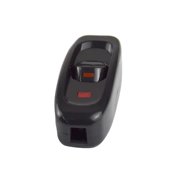 10A 250V In-Line On/Off kordon anahtarı rocker anahtarı Gösterge ışığı ile Başucu Anahtarı İşık ile Orta siyah beyaz için