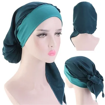 Moda baskılı çiçek bayanlar iç başörtüsü türban türban şapka hazır giyim İslam bayanlar başörtüsü altında sarılmış