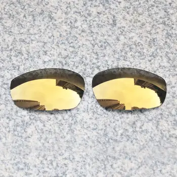Toptan E. O. S Polarize Gelişmiş Yedek Lensler Oakley Bölünmüş Ceket Güneş Gözlüğü-Bronz Altın Polarize Ayna