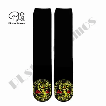 PLstar Cosmos Karate Spor Sanat Harajuku Streetwear Çorap Komik 3DPrint Çorap Erkek / Kadın Rahat Uzun Çorap Sıcak Dropshipping A-1