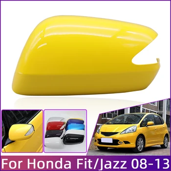 Dikiz aynası Kapağı Honda Fit Jazz 2008 İçin 2009 2010 2011 2012 2013 GE6 GE8 GP1 Kanat Ayna Kapağı Konut Kabuk Renkli