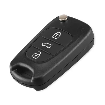 KEYYOU 3 Düğme Çevirme Uzaktan Anahtar Araba Anahtarı Kabuk Hyundai Avante İçin I30 IX35 Kia K2 K5 Sorento Sportage Oto Anahtar Kutu Şekillendirici