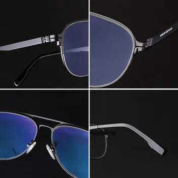 Titanyum Alaşımlı Anti-mavi İlerici Multifokal okuma gözlüğü Akıllı Zoom okuma gözlüğü Erkekler Uzak Yakın Presbiyopik Cam