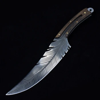 Longquan Mutfak Bıçağı 9 Inç Keskin Şef Balta Viking av bıçağı Kılıf Pişirme Araçları El Yapımı Dövme Çin Messer