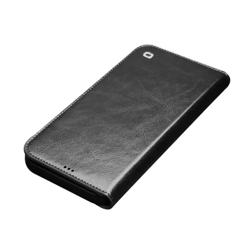 QIALINO Lüks Ultra İnce El Yapımı iphone için kılıf 13 Pro Max Hakiki deri cüzdan Kart Yuvası Çanta Kapak Çevirin iPhone 13 mini