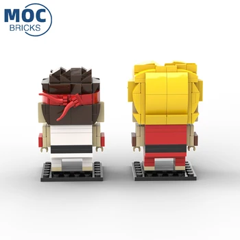 MOC Brickheadz Serisi Karakter Takım Elbise Modeli Masa Dekorasyon Montaj Yapı Taşları çocuk Oyuncakları Yılbaşı Hediyeleri