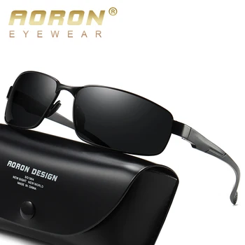 AORON Polarize Güneş Gözlüğü Erkek Gözlük Spor Sürüş güneş gözlüğü Anti-UV400 Alüminyum Magnezyum Çerçeve Güneş Gözlüğü Polarize