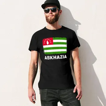 Daha fazla Tasarım Erkekler Tshirt Cumhuriyeti Abhazya Bayrağı Tees T-Shirt O-Boyun T Shirt Kadın Erkek Giyim %100 % Pamuk 3
