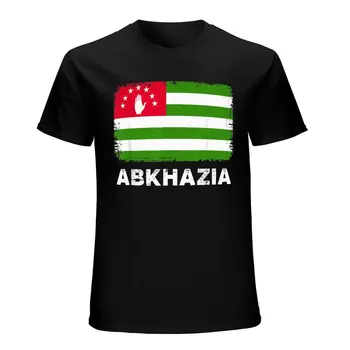 Daha fazla Tasarım Erkekler Tshirt Cumhuriyeti Abhazya Bayrağı Tees T-Shirt O-Boyun T Shirt Kadın Erkek Giyim %100 % Pamuk 5