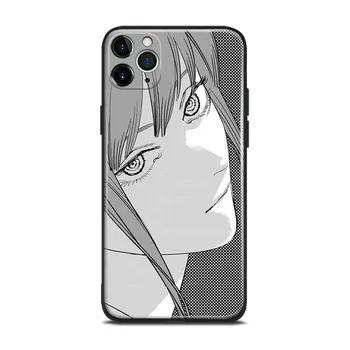 Makima Testere Adam Anime Cam Yumuşak Silikon Telefon Kılıfı İÇİN iPhone SE 6s 7 8 Artı X XR XS 11 12 Mini Pro Max Kapak Kabuk 1