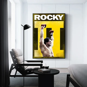 Motivasyon Resim Rocky Balboa Boks Vücut Geliştirme Tuval Boyama Posterler Baskılar Duvar Sanatı Oturma Odası Ev Dekor Için 1