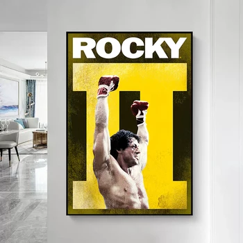 Motivasyon Resim Rocky Balboa Boks Vücut Geliştirme Tuval Boyama Posterler Baskılar Duvar Sanatı Oturma Odası Ev Dekor Için 5