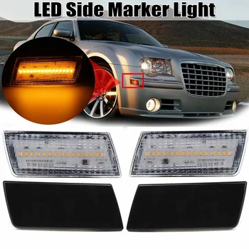 2 ADET LED Yan İşaretleyici İşık Amber Ön Tampon Dönüş sinyal ışığı Chrysler 300 İçin 300C 2005-2010