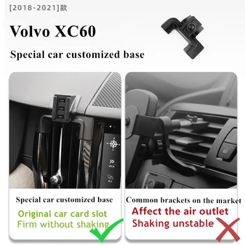 Özel Volvo XC60 2018-2021 Araç Telefonu Tutucu 15W Qı Kablosuz Araç Şarj için iPhone Xiaomi Samsung Huawei Evrensel 4