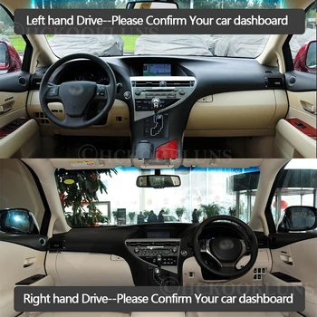 Dashboard Kapak Koruyucu Ped Lexus RX 2010~için AL10 Araba Aksesuarları Dash Kurulu Güneşlik Halı RX270 RX350 RX450h 350 3