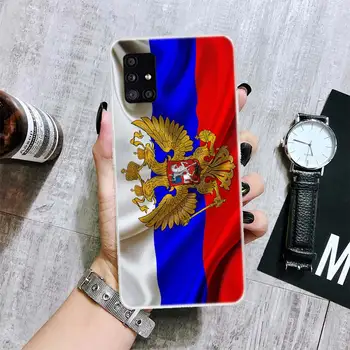 Rusya Rus Bayrakları Amblemi Telefon Kılıfı İçin Samsung Galaxy A12 A22 A32 A42 A52 A72 A51 A71 5G A41 A31 A21 A02S M12 M21 M31 M30S