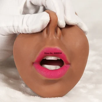 3 in 1 Derin Pussy Boğaz Seks Oyuncakları Erkekler için Pürüzsüz Vajinal Oral mastürbasyon kupası Erkek Masturbator Gerçekçi Vajina Anal Ağız Gerçek