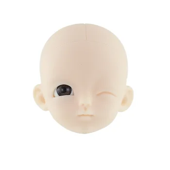 4 Stil 28cm 1/6 BJD Bebek Kafa Beyaz Cilt Makyaj Olmadan Uyku Göz Kafa DIY Oyuncaklar Bebek Aksesuarları Kızlar için hediyeler