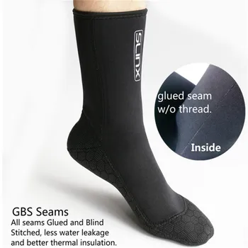 SLINX 3mm Neopren Erkekler Kadınlar tüplü dalış çorapları Yüzme Mayo Wetsuit Önlemek Scratch Sıcak Şnorkel Spearfishing Çorap 1