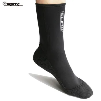 SLINX 3mm Neopren Erkekler Kadınlar tüplü dalış çorapları Yüzme Mayo Wetsuit Önlemek Scratch Sıcak Şnorkel Spearfishing Çorap 2